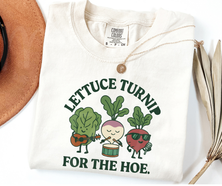 "Lettuce Turnip" Funny Plant Lover Tee Design Unisex heavyweight t-shirt