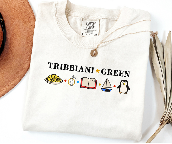"Tribbiani-Green" Sarcastic Design Friends Inspired Unisex heavyweight t-shirt
