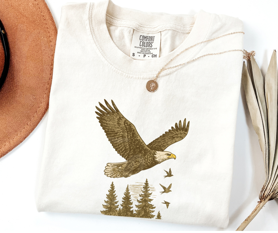 "Bald Eagle" Birdwatching Design Birds and Nature Inspired Unisex heavyweight t-shirt