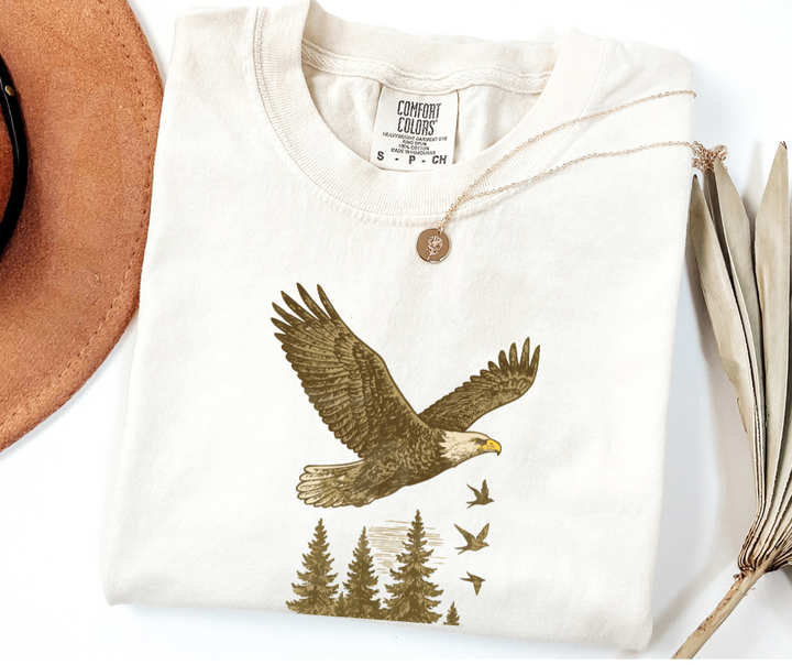 "Bald Eagle" Birdwatching Design Birds and Nature Inspired Unisex heavyweight t-shirt