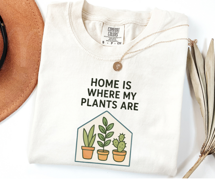 "Home" Funny Plant Lover Tee Design Unisex heavyweight t-shirt