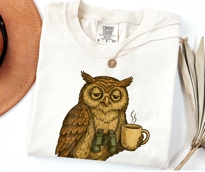 "Early Birder" Birdwatching Design Birds and Nature Inspired Unisex heavyweight t-shirt