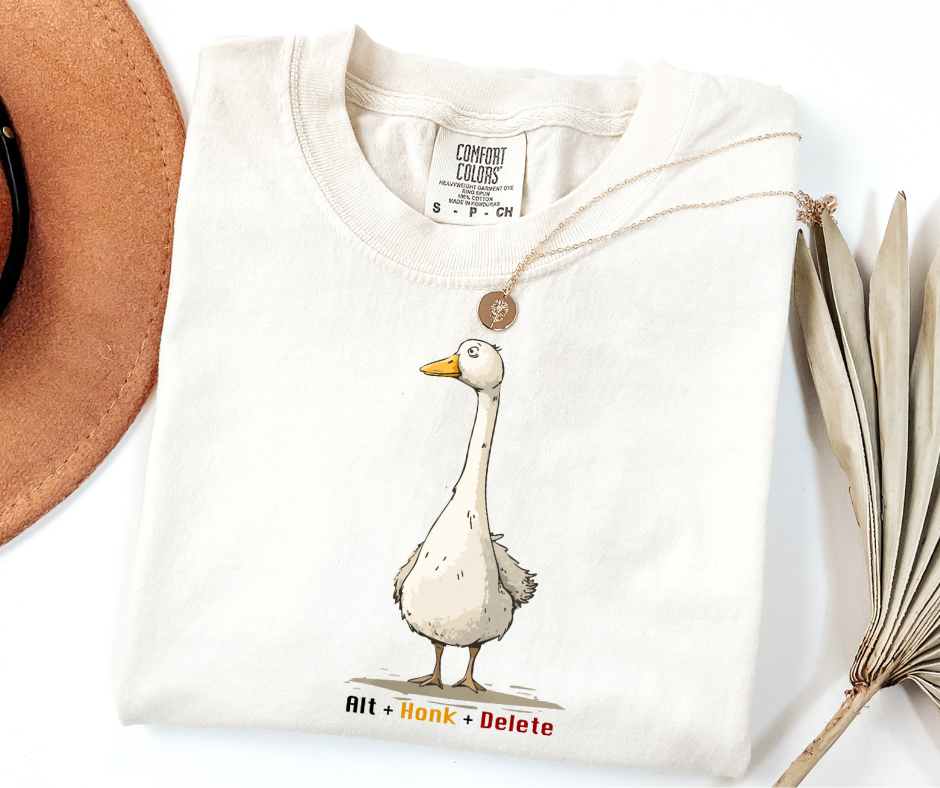 "Alt+Honk+Delete" Sarcastic Design Unisex heavyweight t-shirt