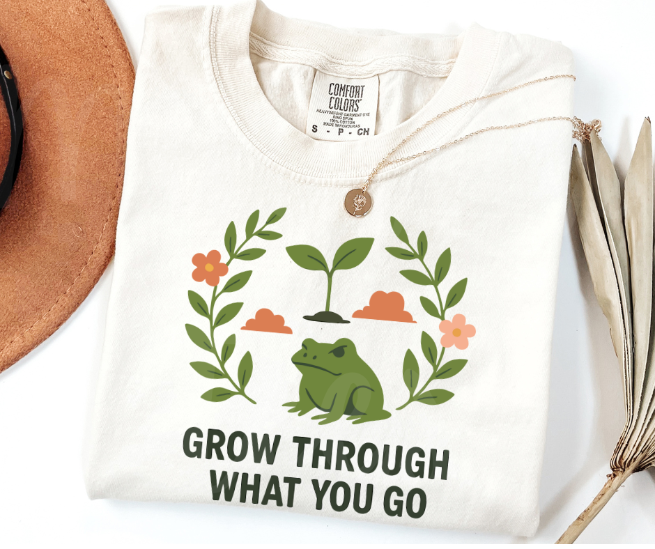 "Grow" Funny Plant Lover Tee Design Unisex heavyweight t-shirt