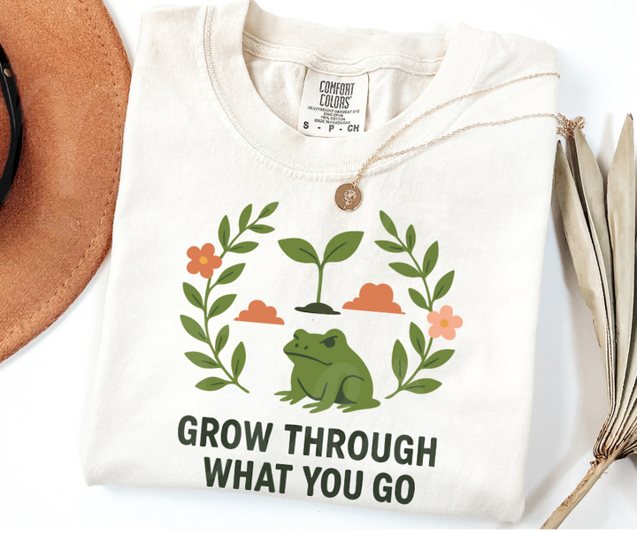 "Grow" Funny Plant Lover Tee Design Unisex heavyweight t-shirt
