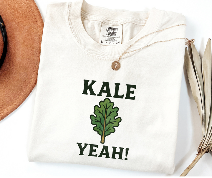 "Kale Yeah" Funny Plant Lover Tee Design Unisex heavyweight t-shirt