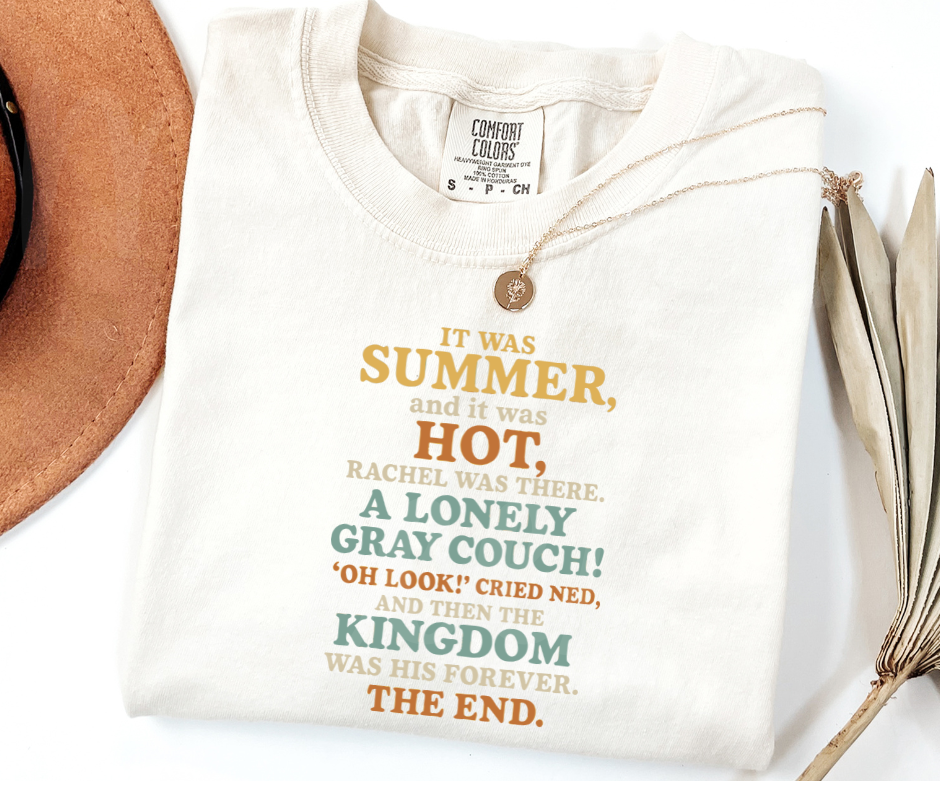"It Was Summer" Sarcastic Design Friends Inspired Unisex heavyweight t-shirt