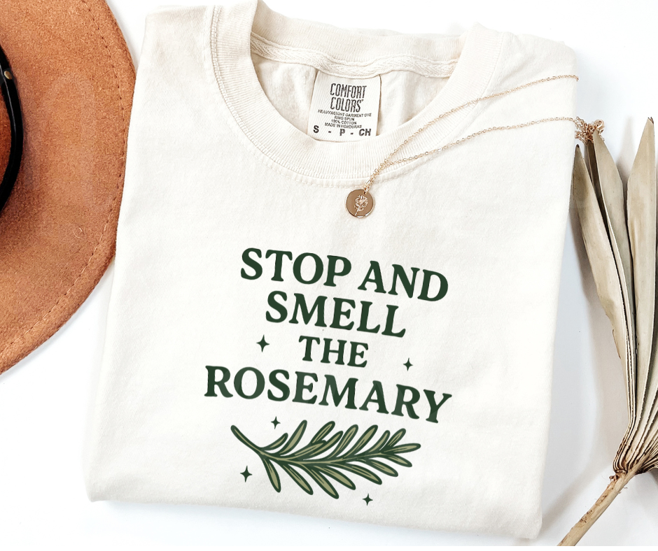 "Stop And Smell" Funny Plant Lover Tee Design Unisex heavyweight t-shirt