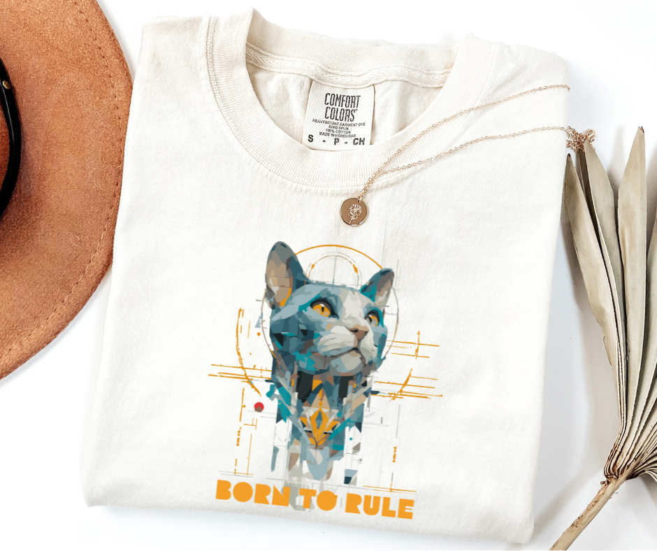 "Born To Rule" Sarcastic Design Unisex heavyweight t-shirt