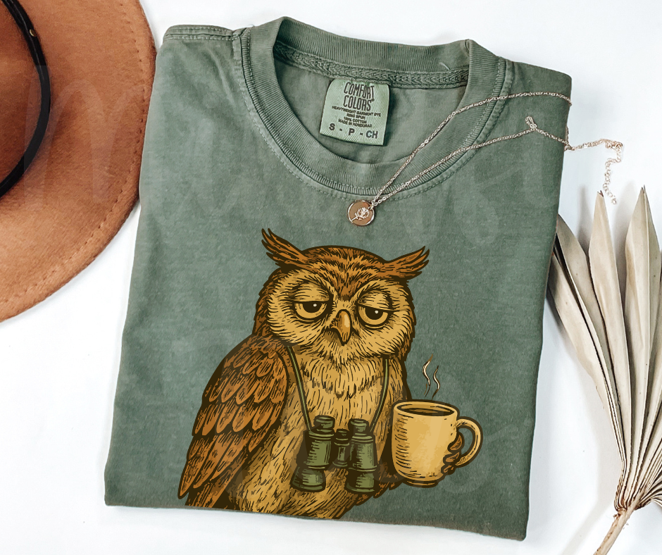 "Early Birder" Birdwatching Design Birds and Nature Inspired Unisex heavyweight t-shirt