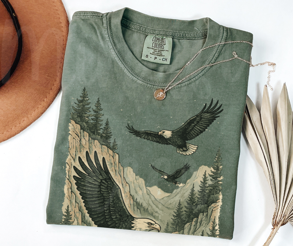 "Eagles" Birdwatching Design Birds and Nature Inspired Unisex heavyweight t-shirt