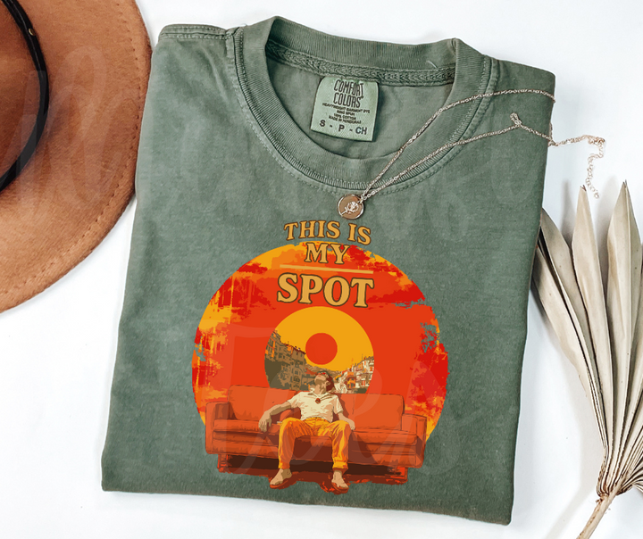 "This is My Spot" Sarcastic Design Unisex heavyweight t-shirt