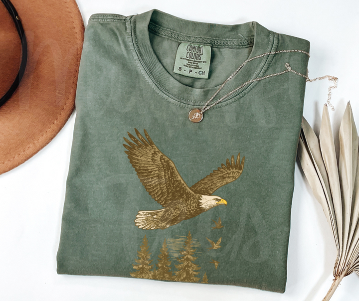 "Bald Eagle" Birdwatching Design Birds and Nature Inspired Unisex heavyweight t-shirt