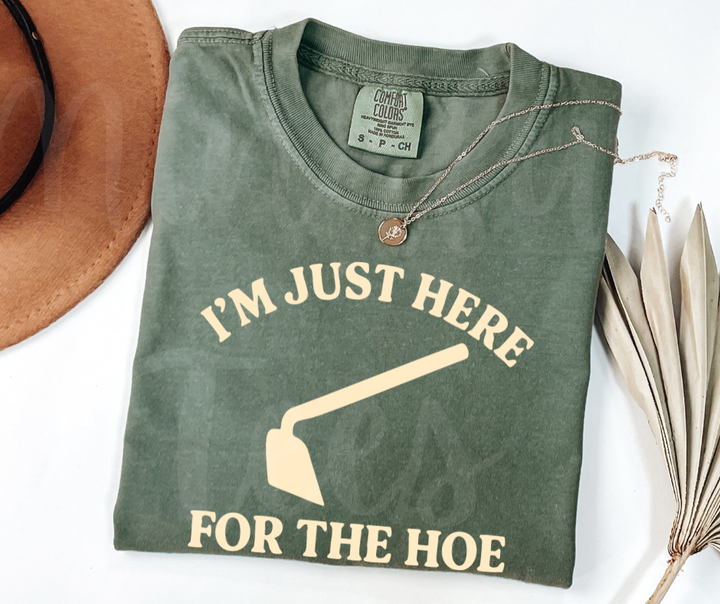 "For the Hoe" Funny Plant Lover Tee Design Unisex heavyweight t-shirt
