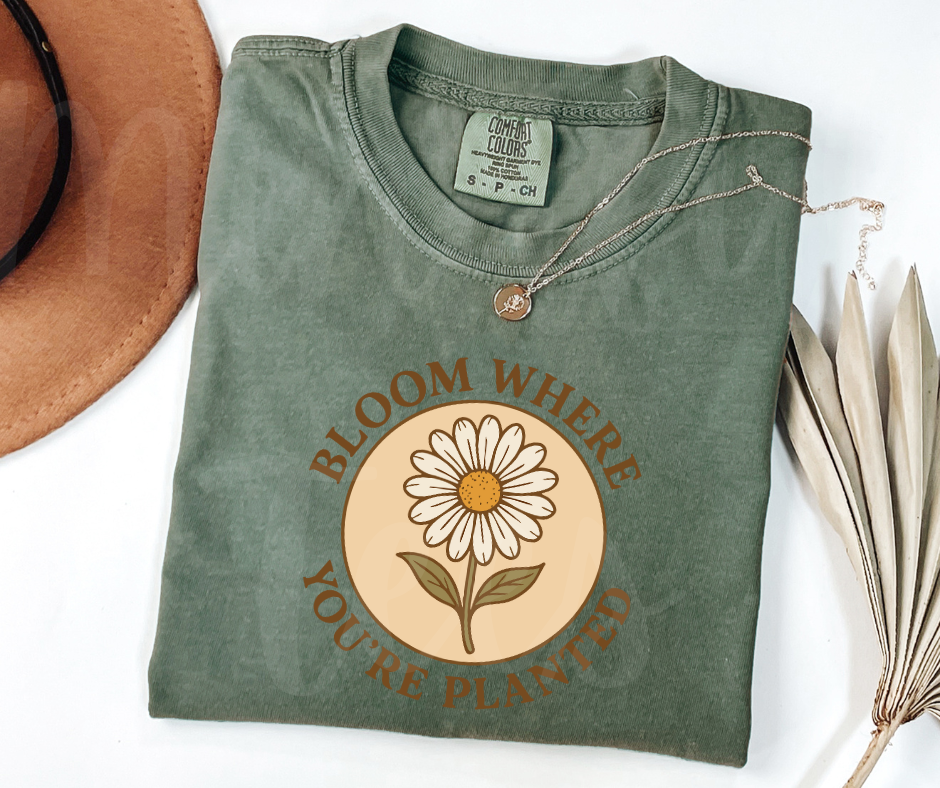 "Bloom" Funny Plant Lover Tee Design Unisex heavyweight t-shirt