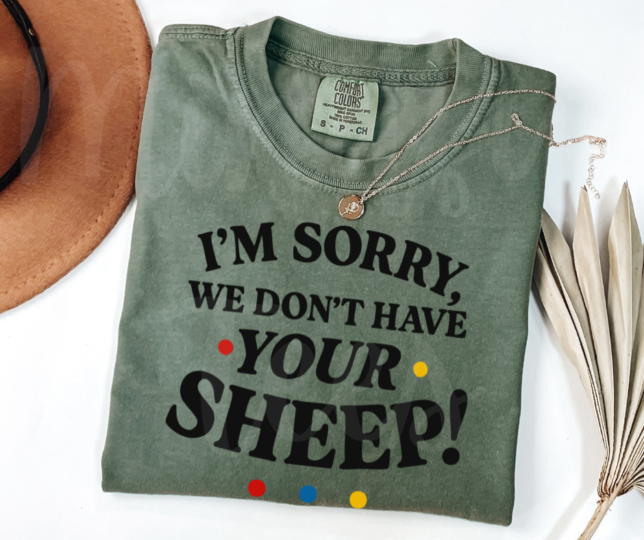 "Sheep" Sarcastic Design Friends Inspired Unisex heavyweight t-shirt