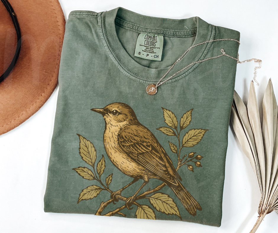 "Eternal Life" Birdwatching Design Birds and Nature Inspired Unisex heavyweight t-shirt
