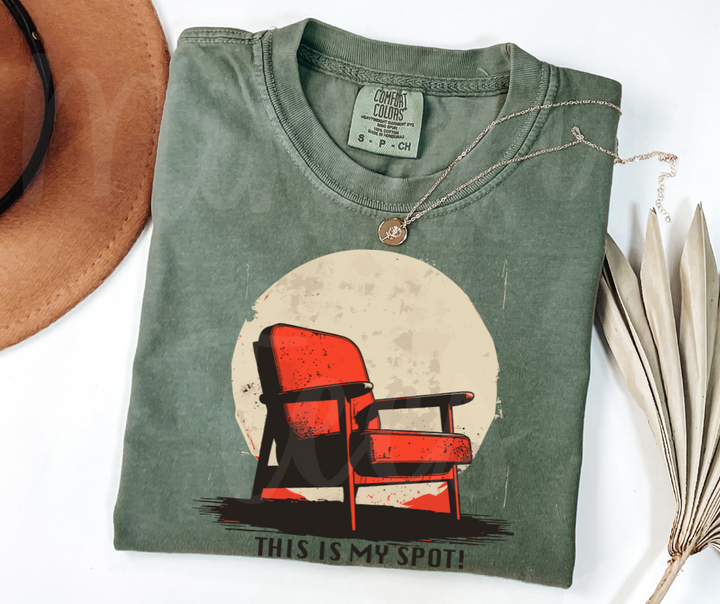 "This Is My Spot" Sarcastic Design Unisex heavyweight t-shirt