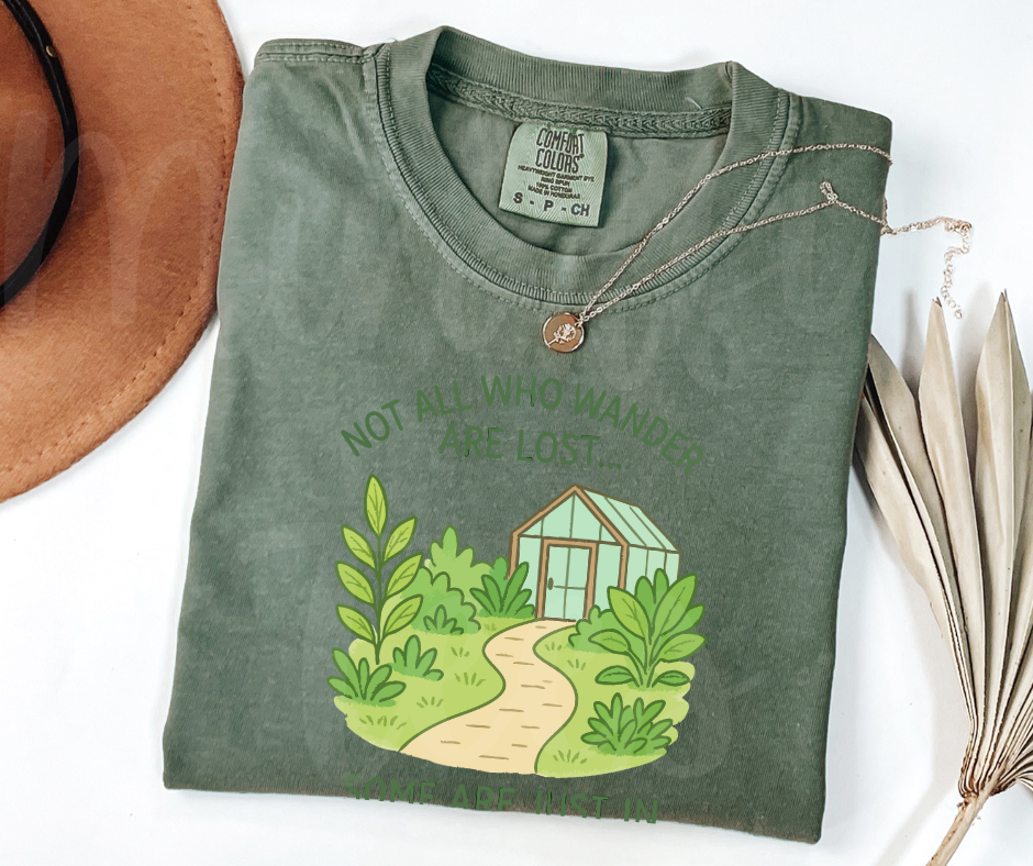 "Not Lost" Funny Plant Lover Tee Design Unisex heavyweight t-shirt