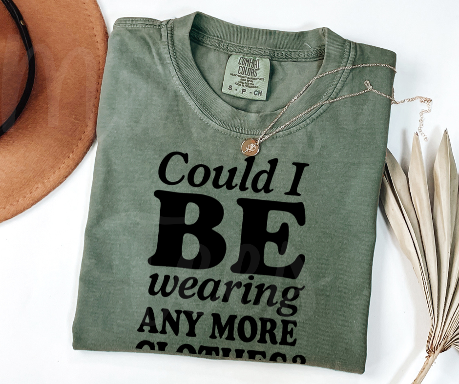 "Could I BE?" Sarcastic Design Friends Inspired Unisex heavyweight t-shirt