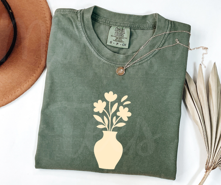 "Minimal Vase" Funny Design Pottery Clay Hobby Inspired Unisex heavyweight t-shirt