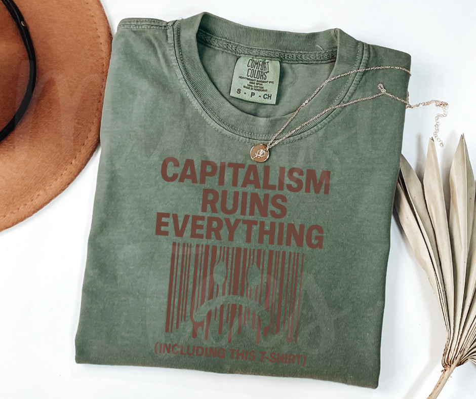 "Capitalism" Sarcastic Design Unisex heavyweight t-shirt