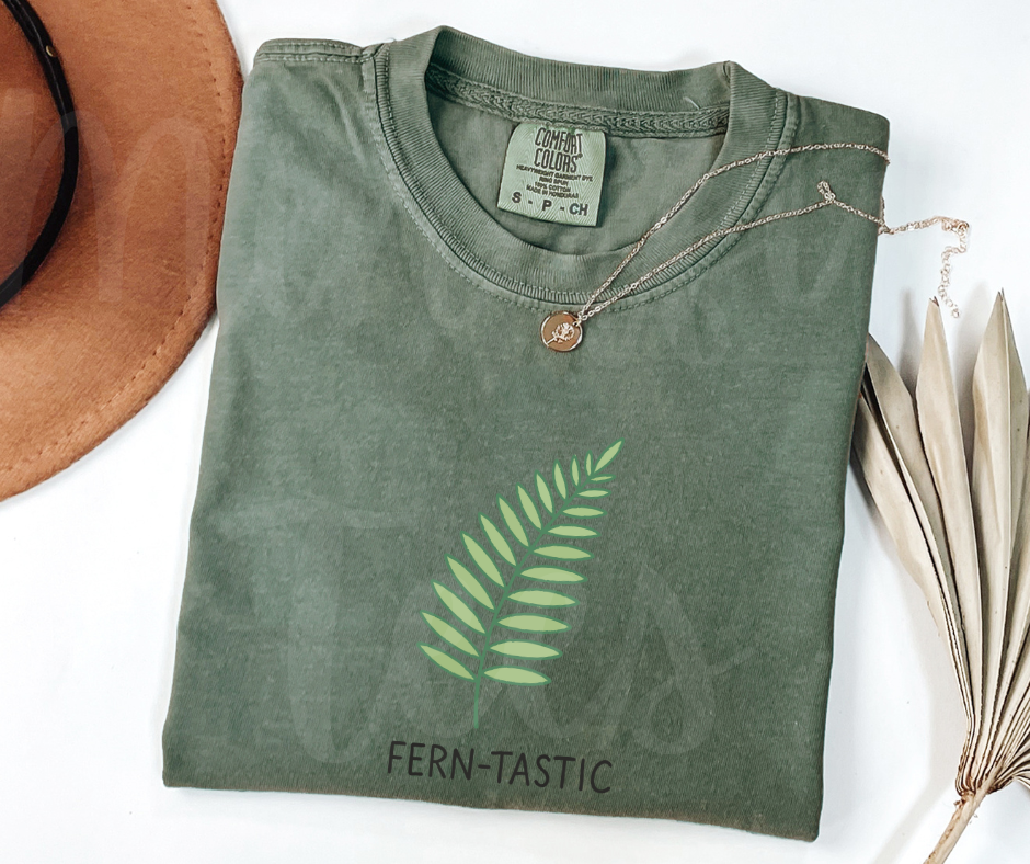 "Ferntastic" Funny Plant Lover Tee Design Unisex heavyweight t-shirt