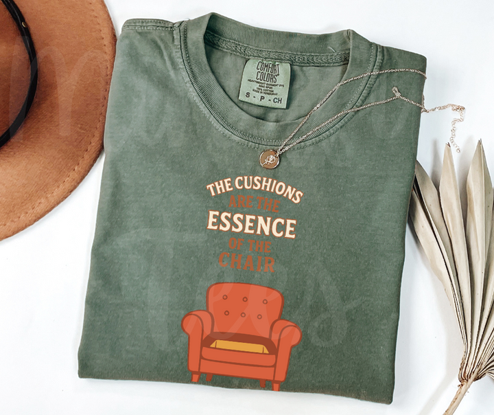 "This Cushions Are The Essence" Sarcastic Design Friends Inspired Unisex heavyweight t-shirt