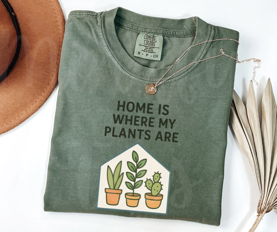 "Home" Funny Plant Lover Tee Design Unisex heavyweight t-shirt