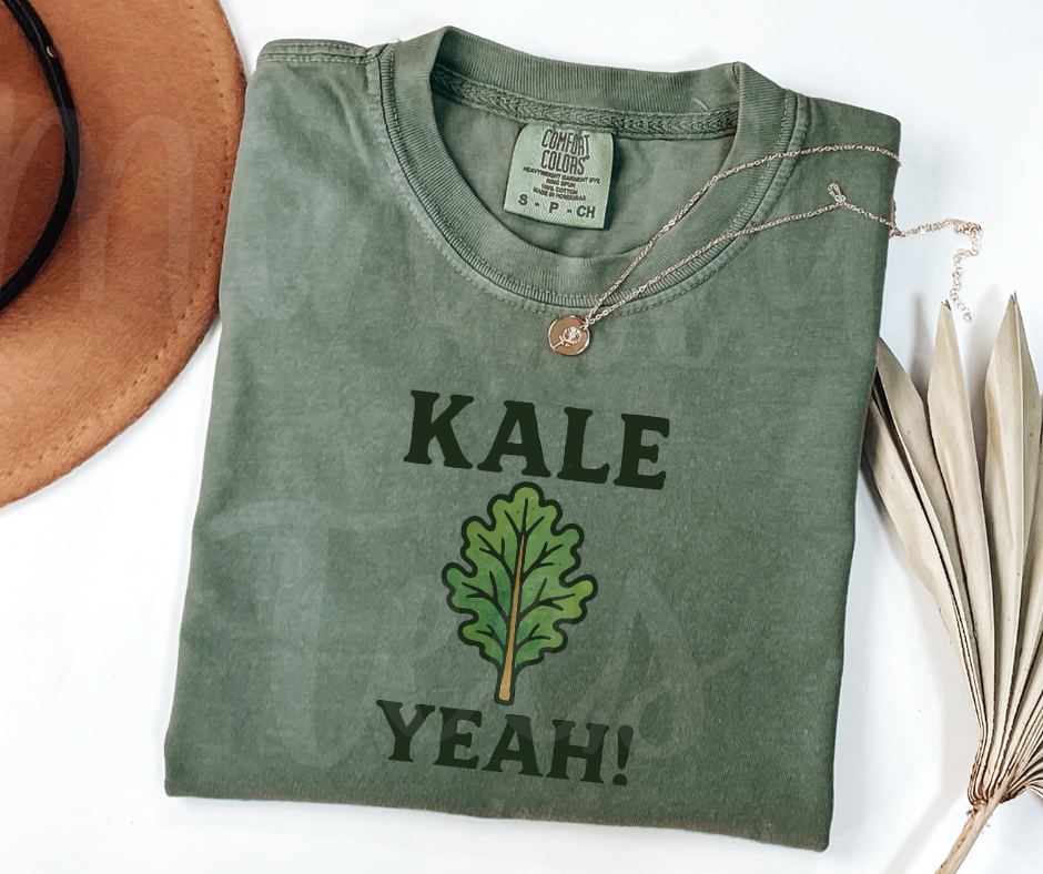"Kale Yeah" Funny Plant Lover Tee Design Unisex heavyweight t-shirt