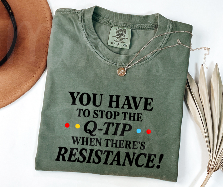 "Q-Tip" Sarcastic Design Friends Inspired Unisex heavyweight t-shirt