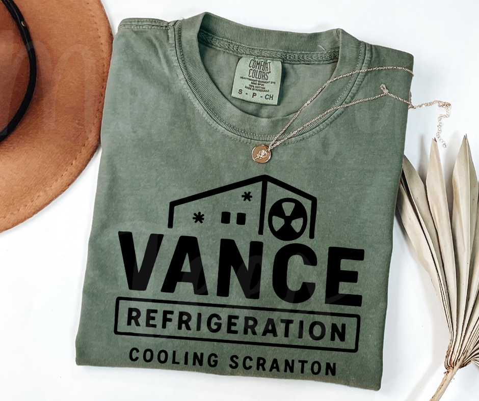 "Vance Refrigerations" Sarcastic Design The Office Inspired Unisex heavyweight t-shirt