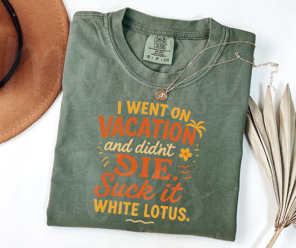 "White Lotus" Sarcastic Design Unisex heavyweight t-shirt