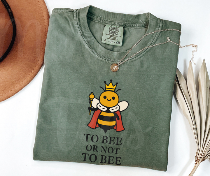 "Too Bee Or Not To Bee" Sarcastic Design Unisex heavyweight t-shirt