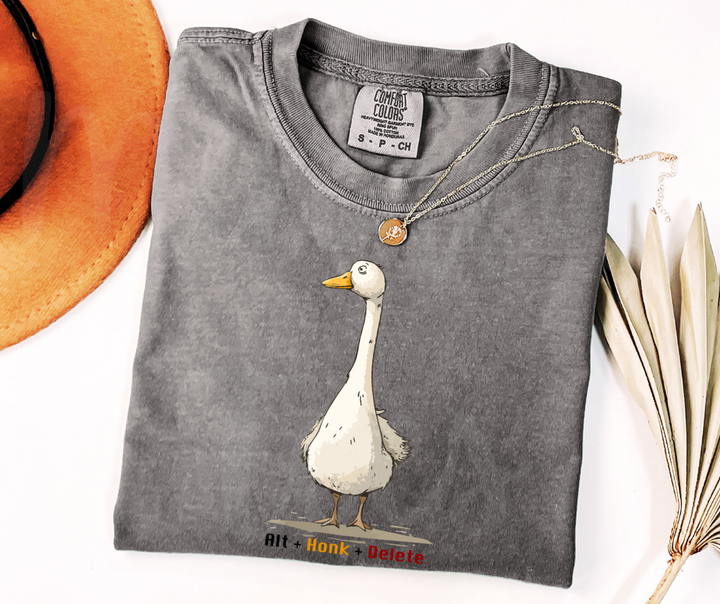 "Alt+Honk+Delete" Sarcastic Design Unisex heavyweight t-shirt