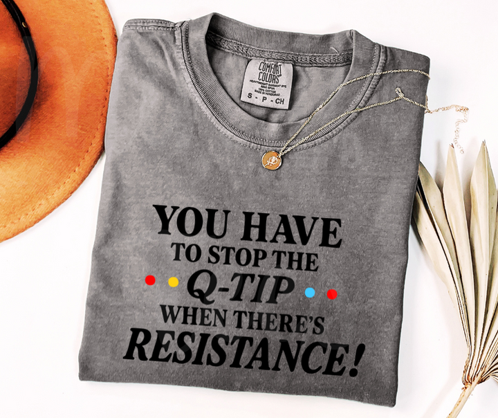"Q-Tip" Sarcastic Design Friends Inspired Unisex heavyweight t-shirt
