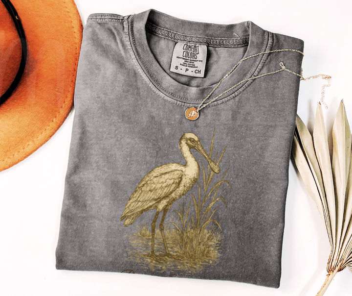 "Roseate Spoonbill" Birdwatching Design Birds and Nature Inspired Unisex heavyweight t-shirt