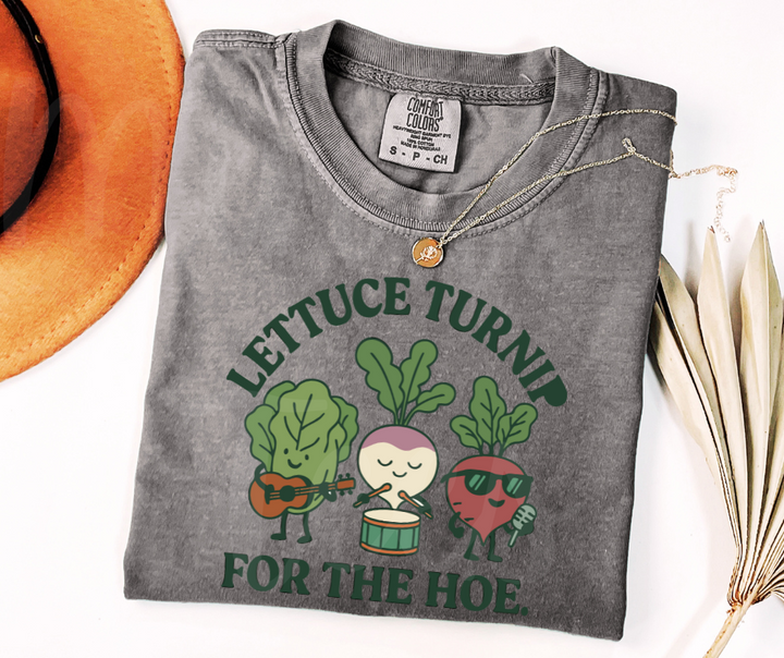 "Lettuce Turnip" Funny Plant Lover Tee Design Unisex heavyweight t-shirt