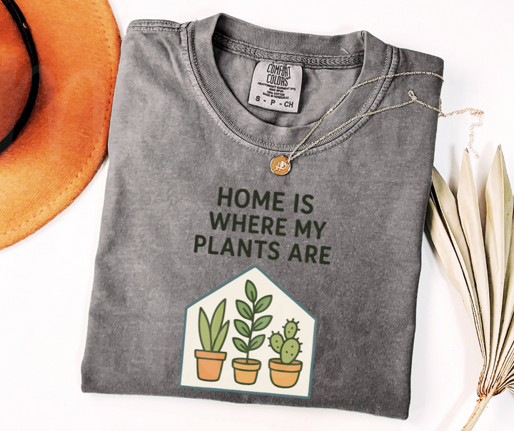 "Home" Funny Plant Lover Tee Design Unisex heavyweight t-shirt