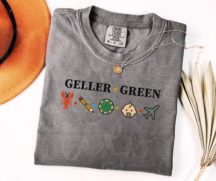 "Geller-Green" Sarcastic Design Friends Inspired Unisex heavyweight t-shirt