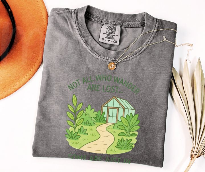 "Not Lost" Funny Plant Lover Tee Design Unisex heavyweight t-shirt