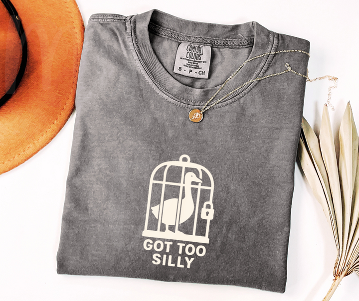 "Got Too Silly" Sarcastic Design Unisex heavyweight t-shirt