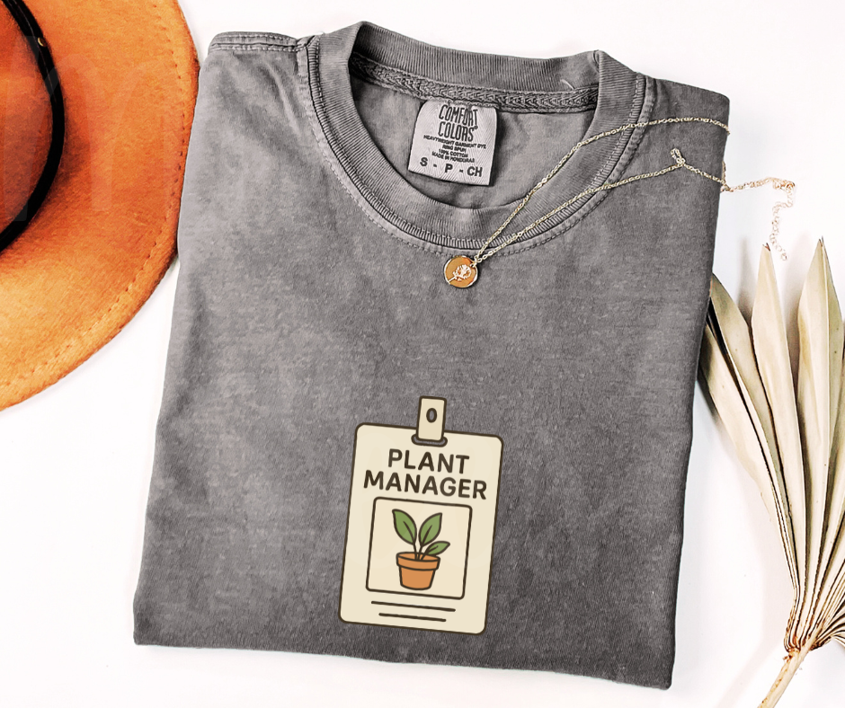 "Plant Manager" Funny Plant Lover Tee Design Unisex heavyweight t-shirt
