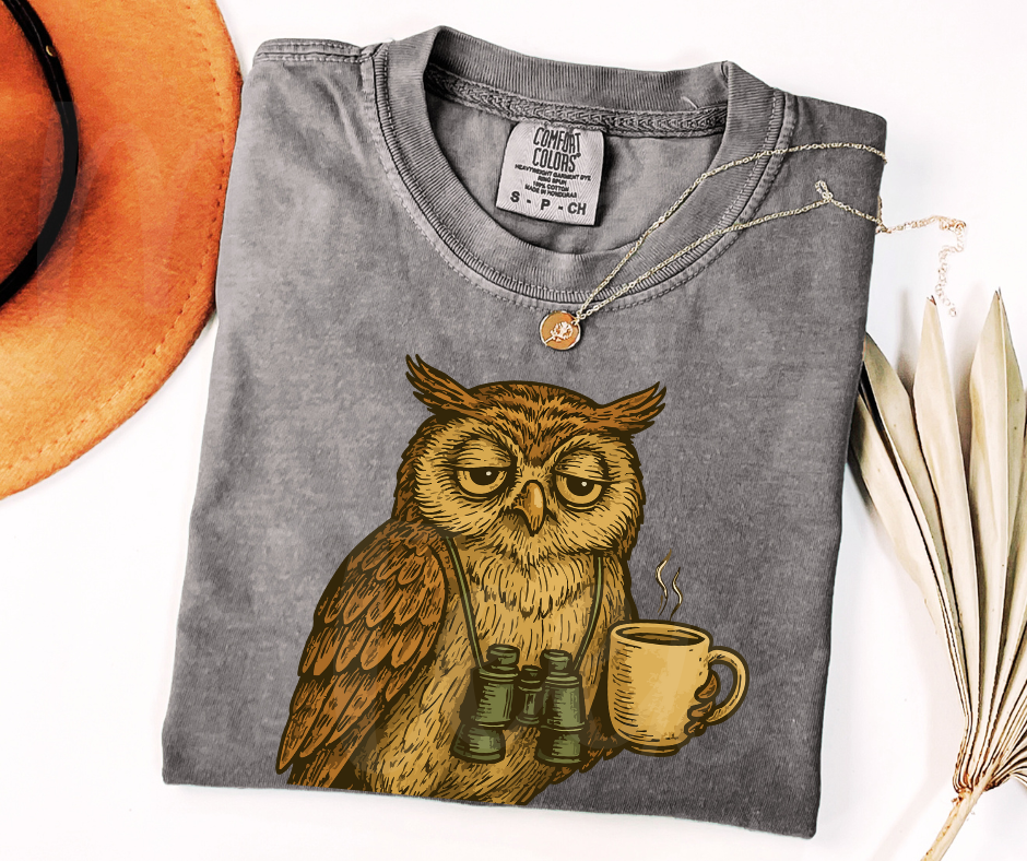"Early Birder" Birdwatching Design Birds and Nature Inspired Unisex heavyweight t-shirt