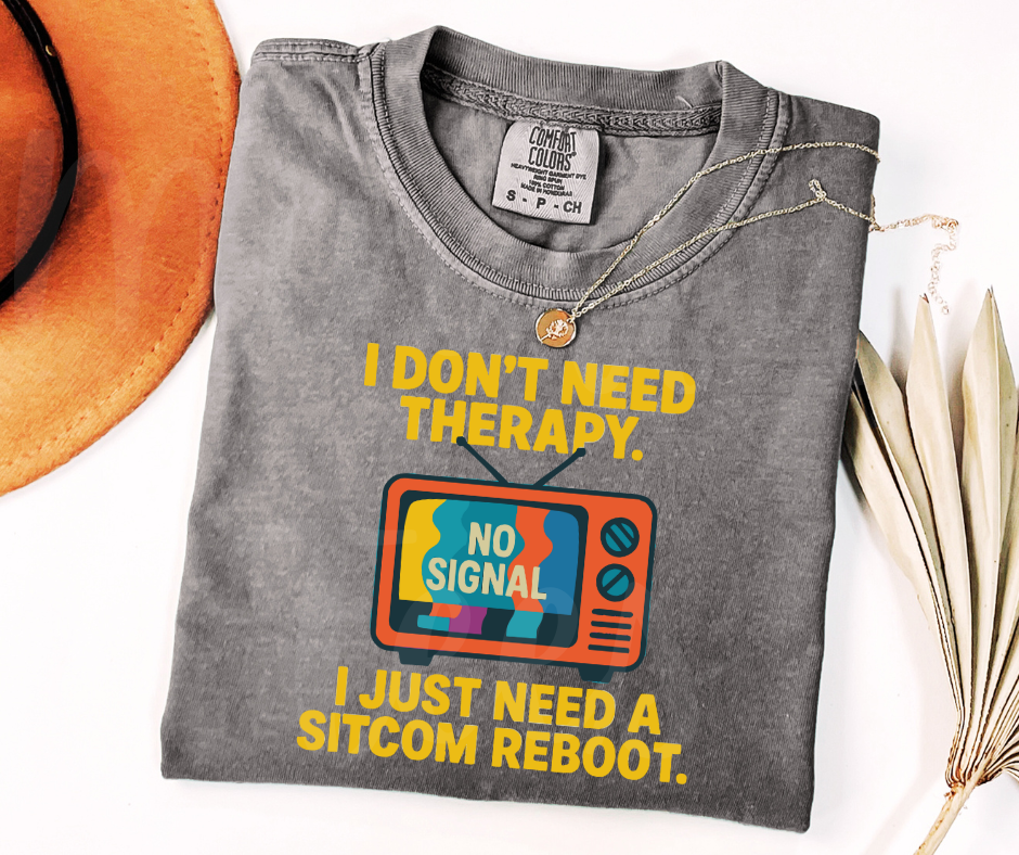 "Sitcom Reboot" Sarcastic Design Unisex heavyweight t-shirt