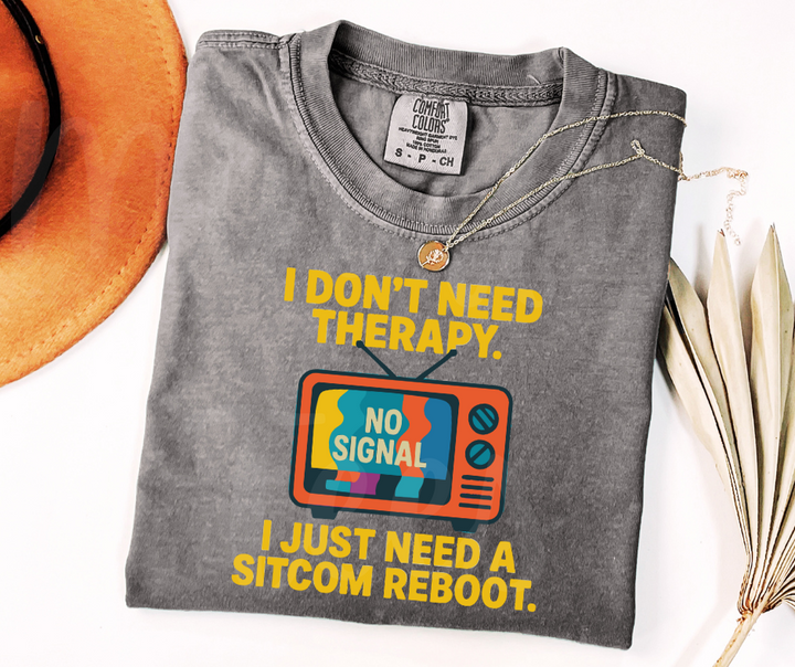 "Sitcom Reboot" Sarcastic Design Unisex heavyweight t-shirt