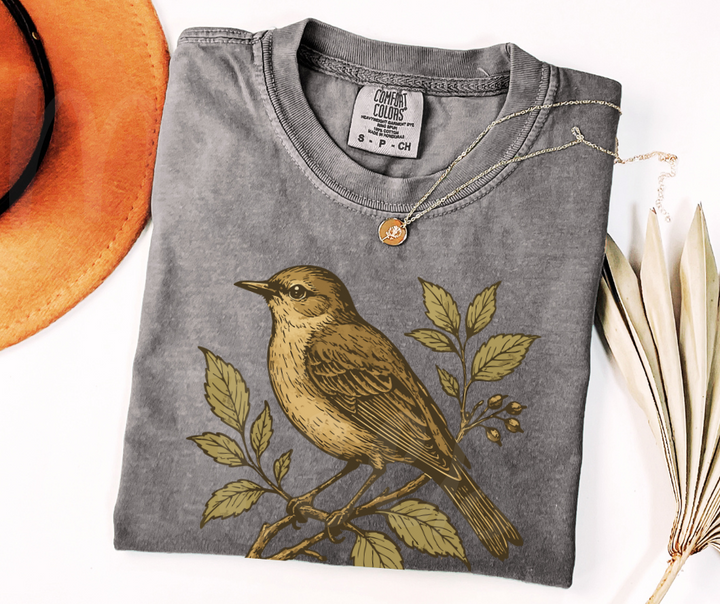 "Eternal Life" Birdwatching Design Birds and Nature Inspired Unisex heavyweight t-shirt