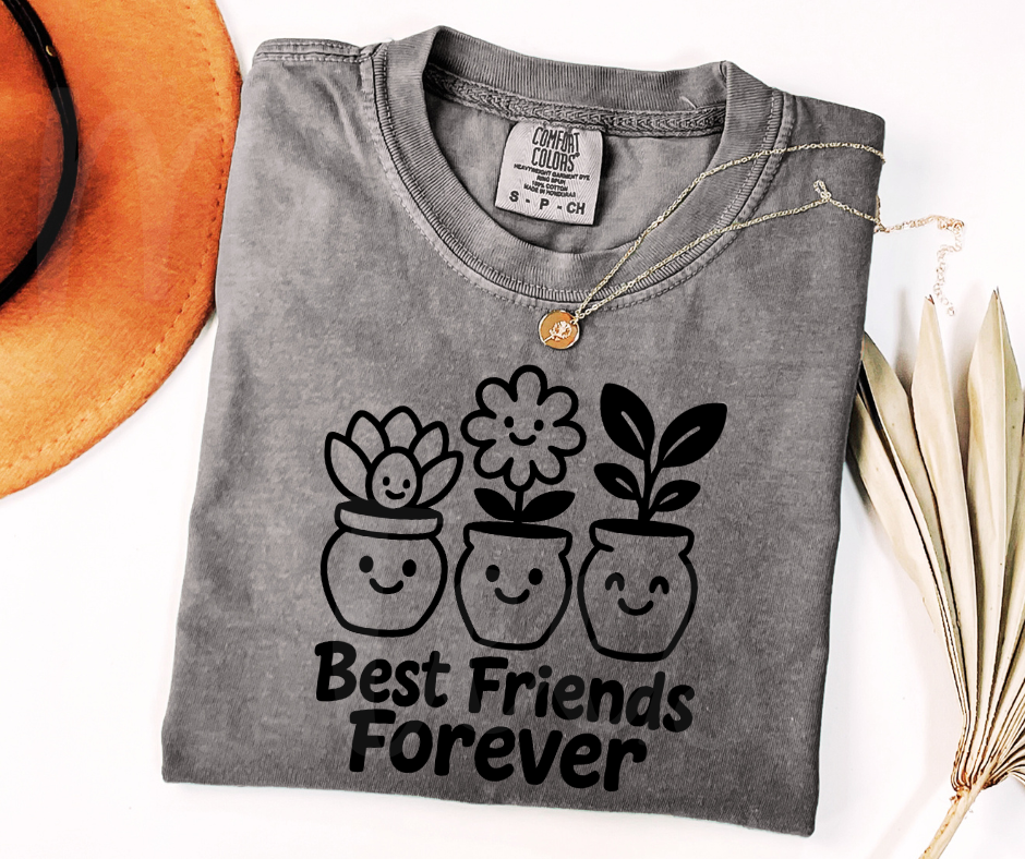 "BFFs" Funny Design Pottery Clay Hobby Inspired Unisex heavyweight t-shirt