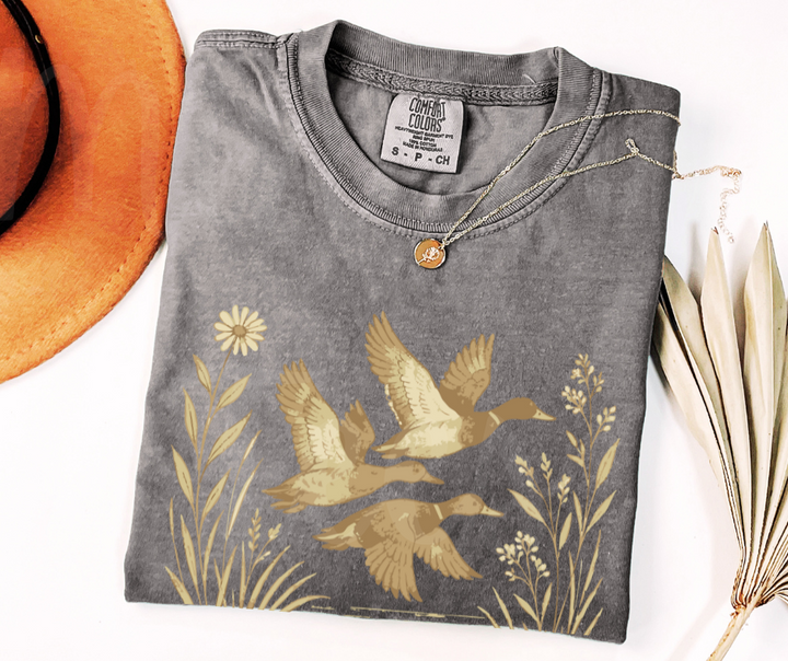 "Ducks" Birdwatching Design Birds and Nature Inspired Unisex heavyweight t-shirt