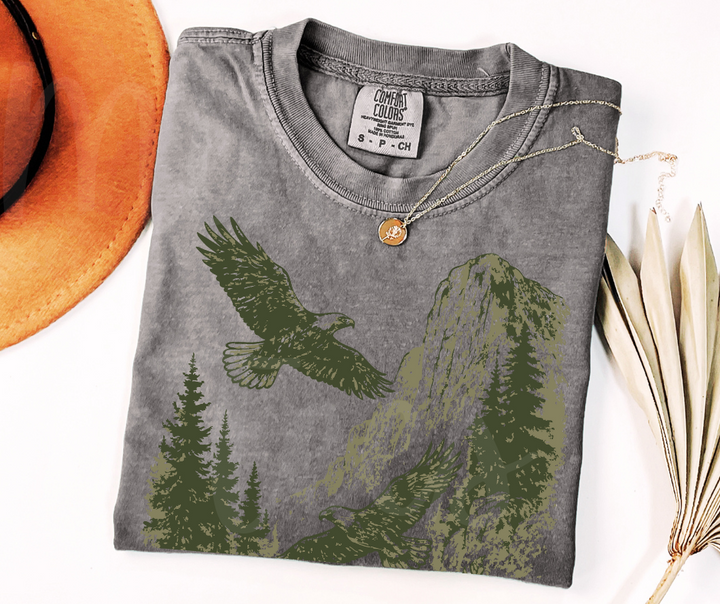"Eagles" Birdwatching Design Birds and Nature Inspired Unisex heavyweight t-shirt